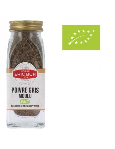 Poivre gris moulu Bio Eric Bur